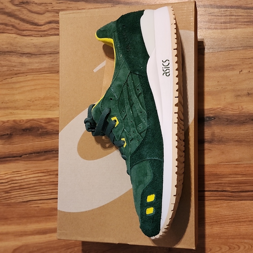NEW Asics Gel Lyte III ☘️ Shamrock Mens 12 Shoes Golf Green - Picture 4 of 8